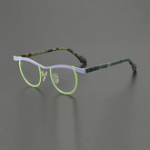 Daley Colorful Titanium Glasses Frame Round Frames Southood Blue Green